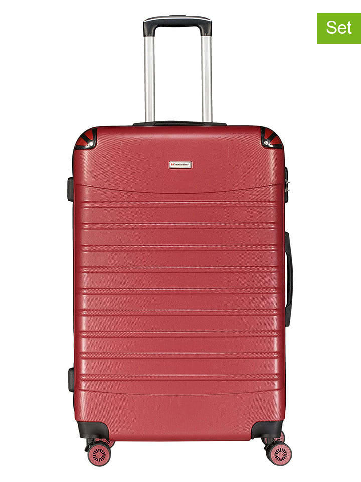 Canadian Peak Walizka "Shockeak" w kolorze bordowym - 34 x 53 x 21 cm rozmiar: onesize