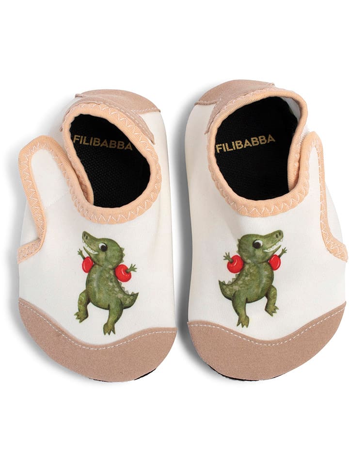 Filibabba Buty kąpielowe "Dino Beach" w kolorze białym rozmiar: 23/34