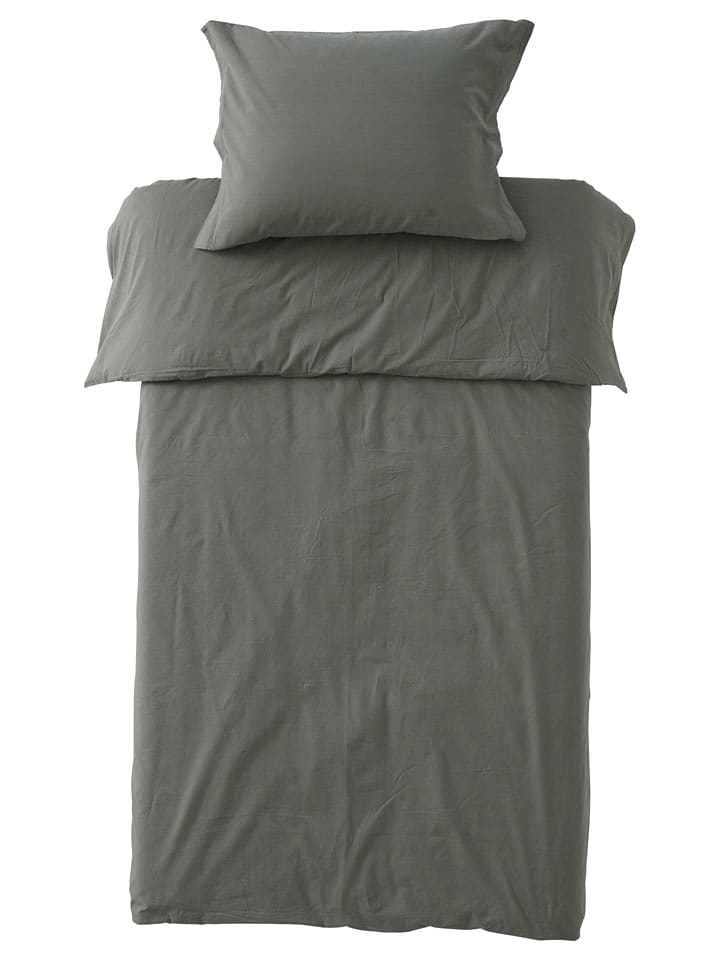 Ellos Home Komplet pościeli "Juliette" w kolorze khaki rozmiar: 50x60 cm