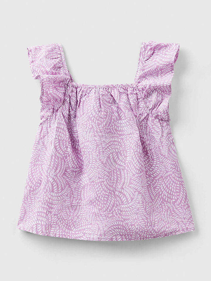 Benetton Lniany top w kolorze fioletowym rozmiar: 140