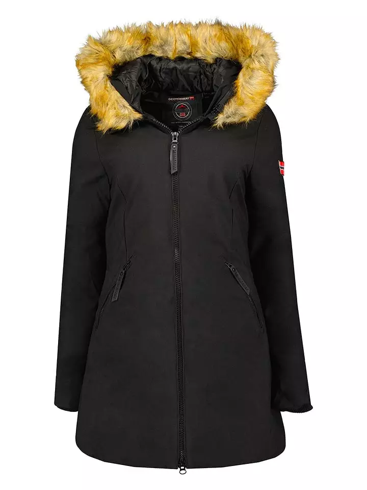 Geographical Norway Parka "Adelaide" w kolorze czarnym rozmiar: XXL
