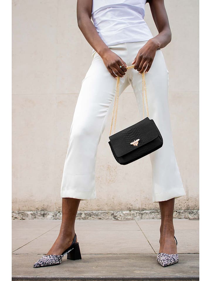 Christian Laurier Skórzana torebka "Hera" w kolorze czarnym - 21 x 15 x 7 cm rozmiar: onesize