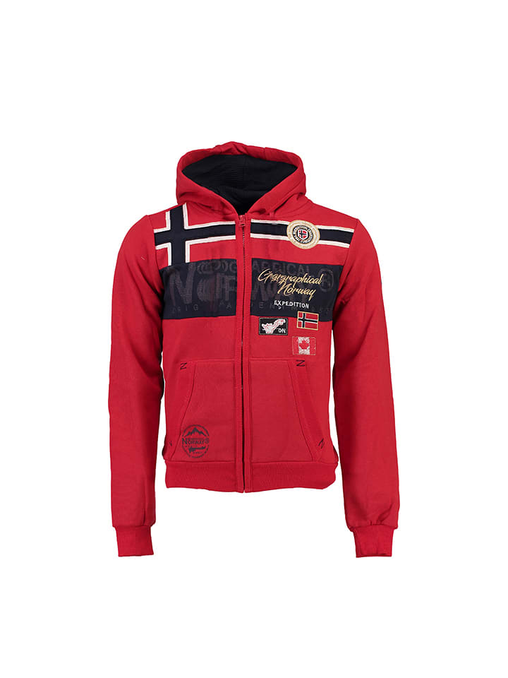 Geographical Norway Bluza "Garadock" w kolorze czerwonym rozmiar: 128
