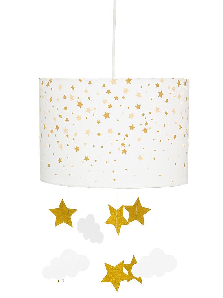 WellHome for Kids Lampa wisząca w kolorze białym - wys. 20 x Ø 30 cm rozmiar: onesize