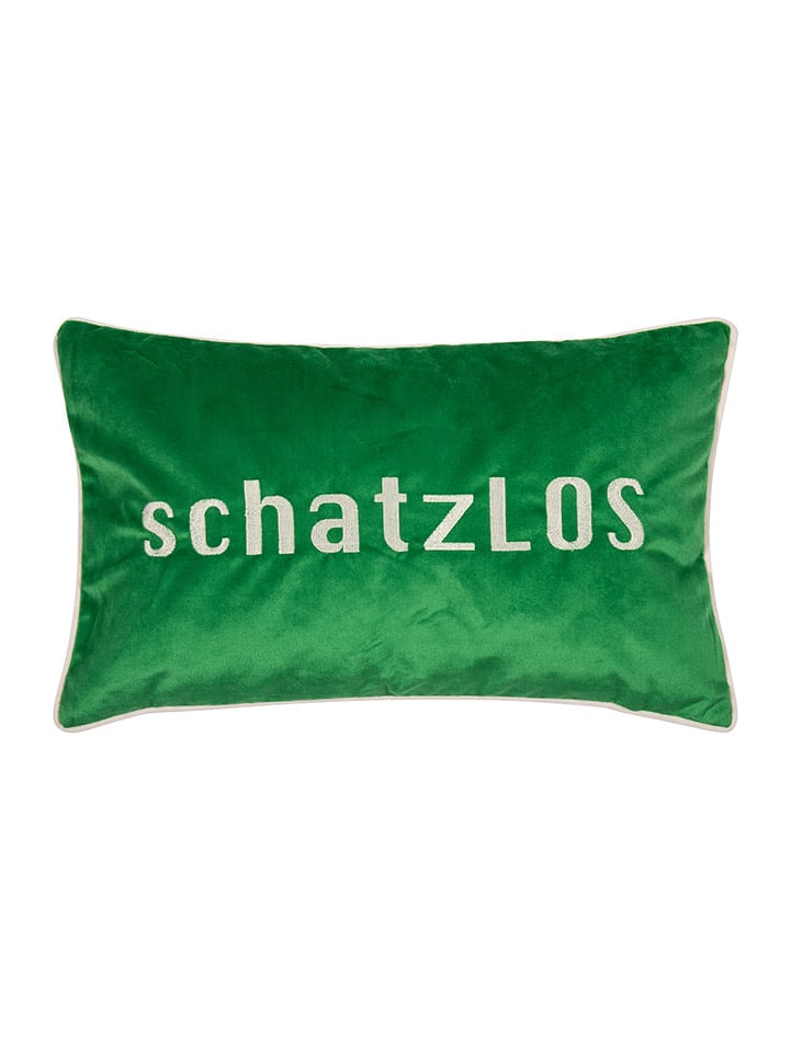 PAD Concept Poduszka "Letters" w kolorze zielonym rozmiar: 30x50 cm