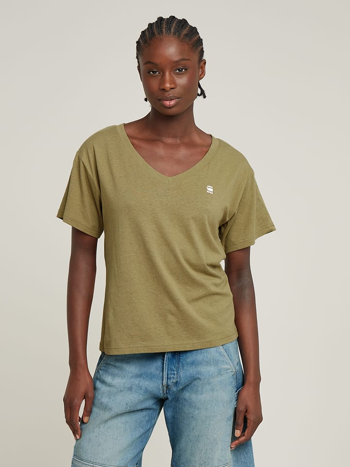 G-Star Koszulka w kolorze khaki rozmiar: L