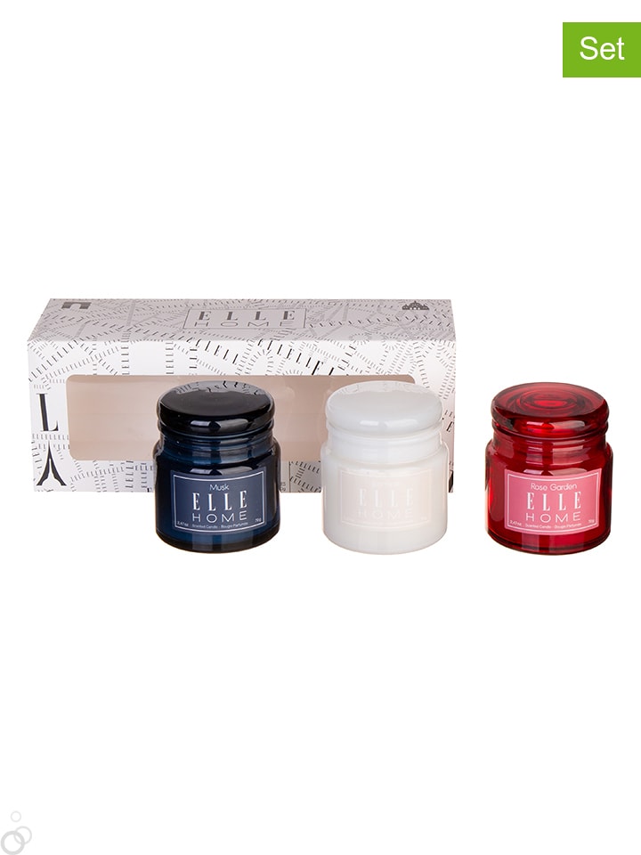 Elle home Świece zapachowe (3 szt.) - po 70 g rozmiar: onesize