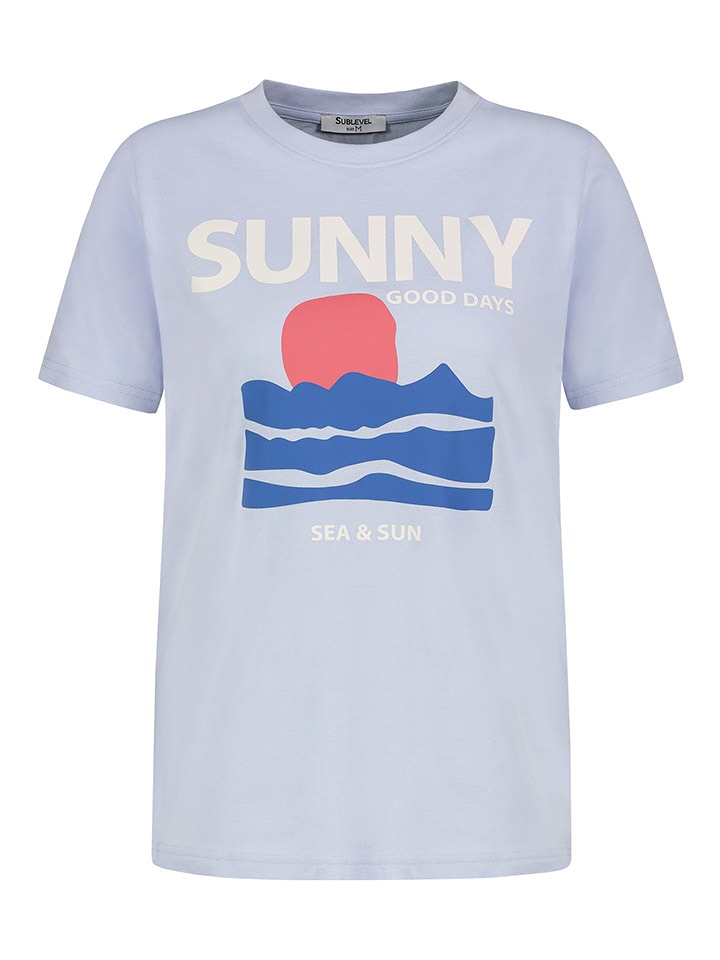 Sublevel Koszulka w kolorze błękitnym rozmiar: XS
