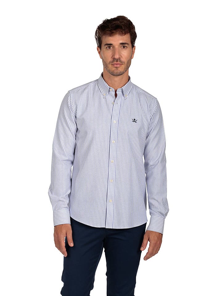 The Time of Bocha Koszula "Oxford" w kolorze błękitno-białym rozmiar: XXL