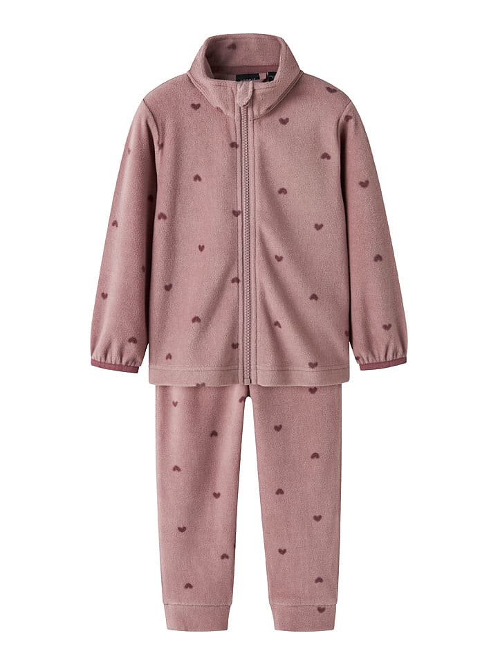 name it 2-częściowy zestaw "Spektra" w kolorze jasnoróżowo-fioletowym rozmiar: 80