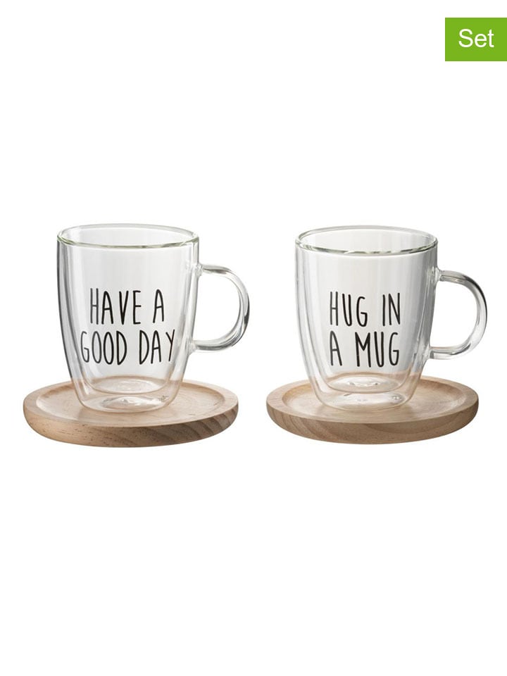 J Line 4-częściowy zestaw w kolorze czarno-beżowym - wys. 12,5 cm rozmiar: onesize