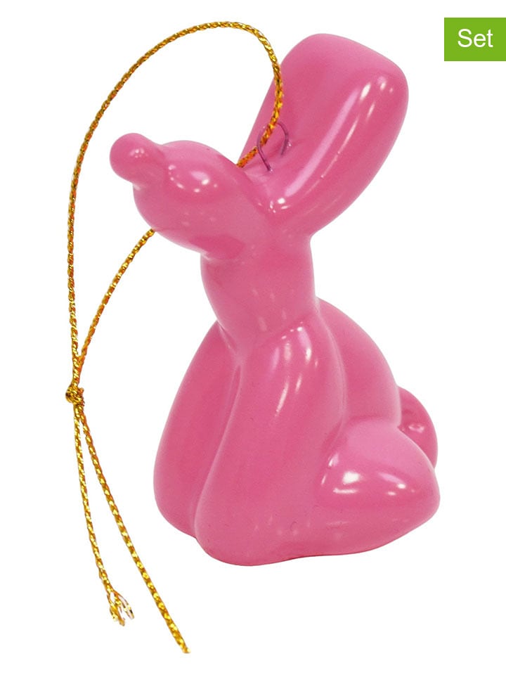 HouseVitamin Bombki (2 szt.) w kolorze różowym - 6,5 x 5,5 cm rozmiar: onesize