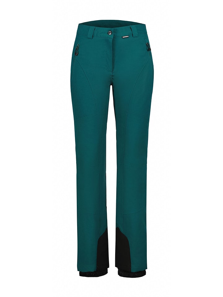 Icepeak Spodnie narciarskie "Freyung" w kolorze ciemnozielonym rozmiar: 38