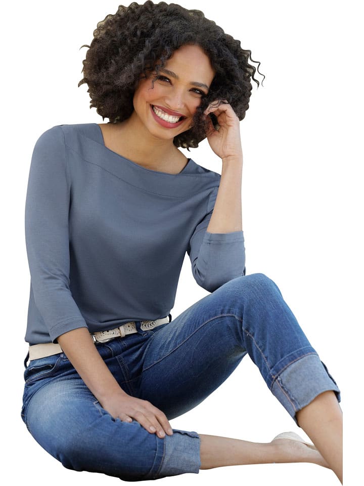 Heine Koszulka w kolorze niebieskim rozmiar: 44