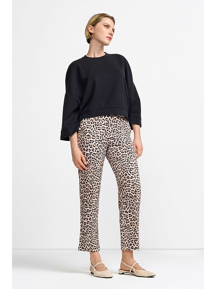 Rich&Royal Spodnie w kolorze beżowo-jasnobrązowo-czarnym rozmiar: M