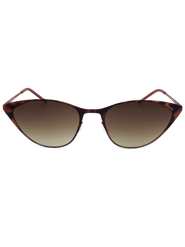 Italia Independent Damskie okulary przeciwsłoneczne w kolorze brązowym rozmiar: 55