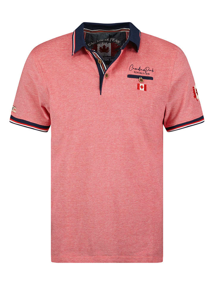 Canadian Peak Koszulka polo "Kblendeak" w kolorze koralowym rozmiar: S