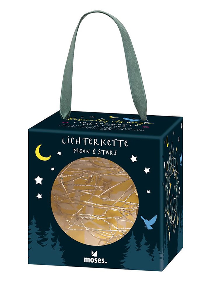 moses. Łańcuch świetlny LED "Moon & Stars" w kolorze złotym - dł. 300 cm rozmiar: onesize