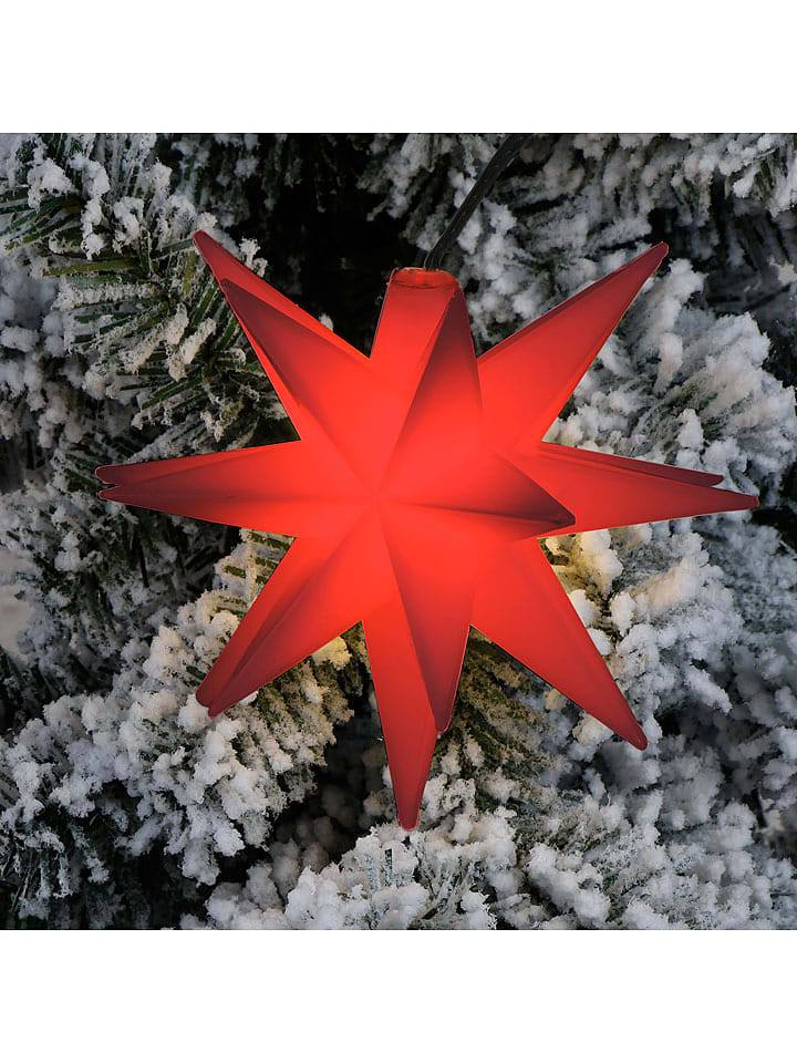 Hollybell Dekoracja LED w kolorze czerwonym - 12 x 12 cm rozmiar: onesize