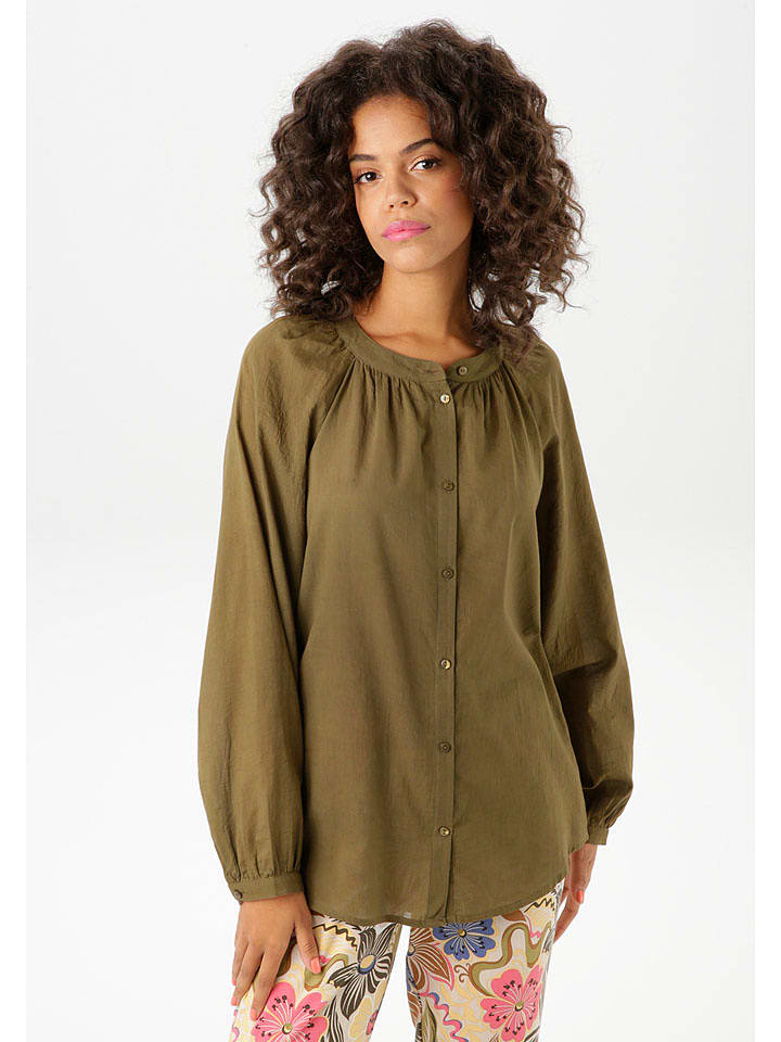 Aniston Bluzka w kolorze khaki rozmiar: 40