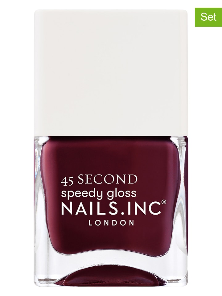 Nails.Inc Lakiery (2 szt.) "45 Second Speedy Gloss-Meet Me On Regents Street" - 14 ml rozmiar: onesize