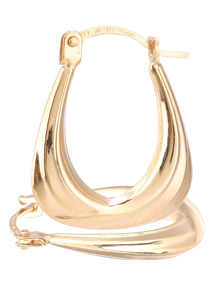 Revoni Złote kolczyki-kreole rozmiar: onesize