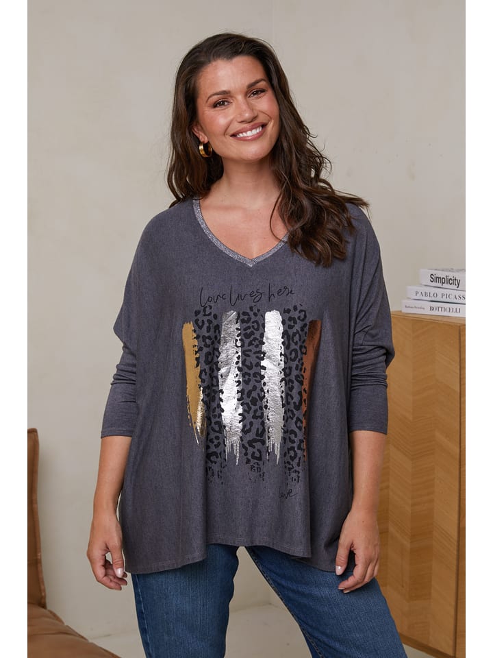 Curvy Lady Sweter w kolorze antracytowym rozmiar: 44/46