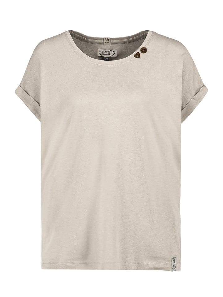 Sublevel Koszulka w kolorze kremowym rozmiar: L