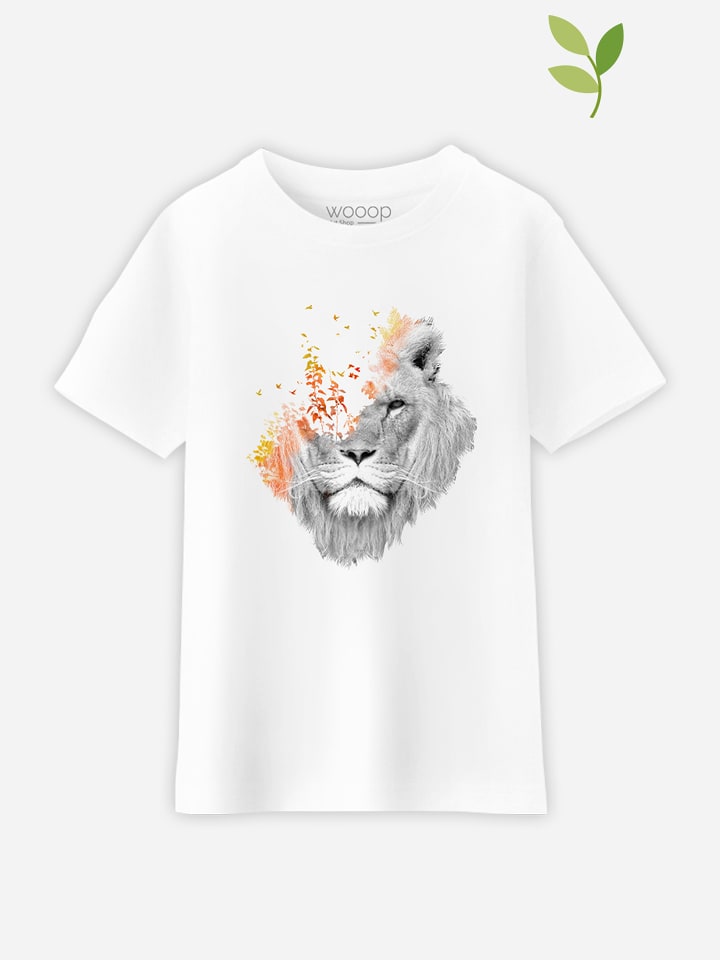 WOOOP Koszulka "If I Roar" w kolorze białym rozmiar: 116