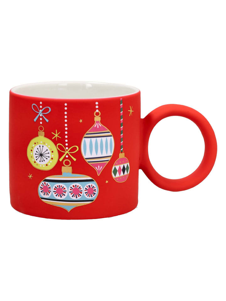 Tognana Kubek "Decorations" w kolorze czerwonym - 350 ml rozmiar: onesize