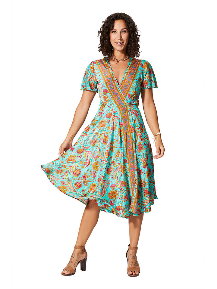 Aller Simplement Sukienka w kolorze turkusowo-pomarańczowym rozmiar: 38/40