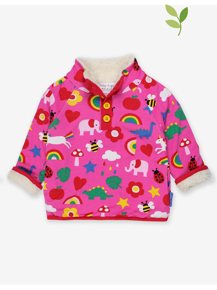 Toby Tiger Bluza polarowa w kolorze różowym rozmiar: 116