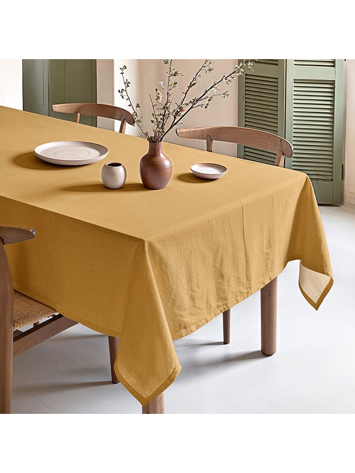 Mint Rugs Obrus "Bria" w kolorze musztardowym rozmiar: 155x155 cm