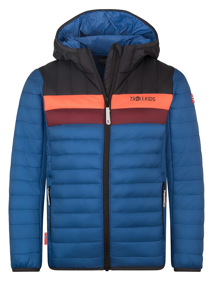 Trollkids Kurtka pikowana "Eikefjord" w kolorze niebiesko-czarnym rozmiar: 176