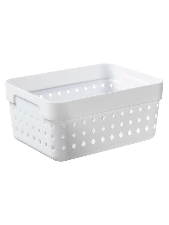 NHG Kosz w kolorze białym - 15,8 x 7,3 x 11,8 cm rozmiar: onesize