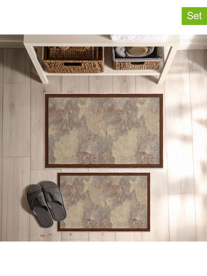 Mijolnir Dywaniki łazienkowe (2 szt.) w kolorze brązowym rozmiar: onesize