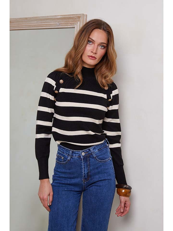 Joséfine Sweter "Louloute" w kolorze czarnym rozmiar: S