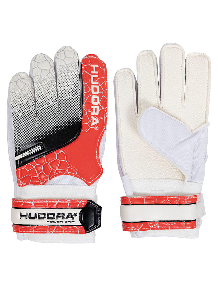 Hudora Rękawice bramkarskie w kolorze czerwonym rozmiar: M