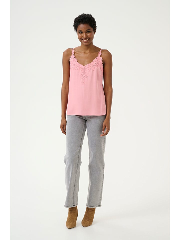 Cream Top "Anna" w kolorze jasnoróżowym rozmiar: 40