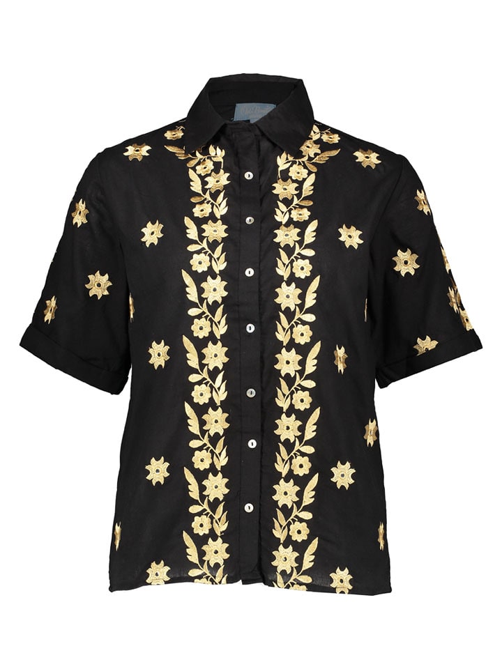 Isla Bonita by SIGRIS Bluzka w kolorze złoto-czarnym rozmiar: L