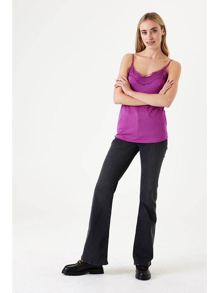 Garcia Top w kolorze fioletowym rozmiar: XS