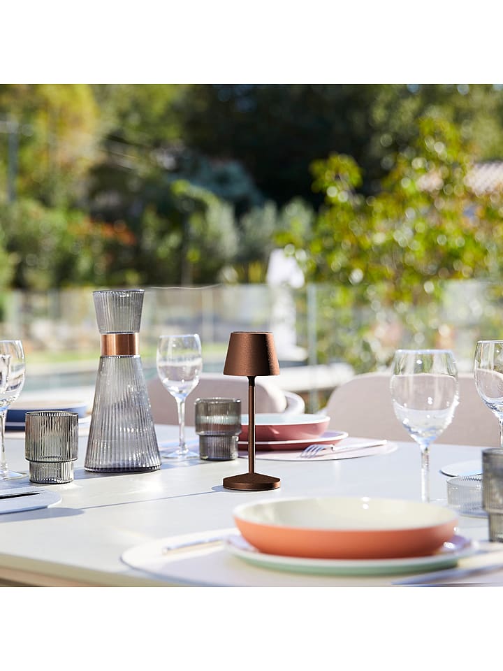 lumisky Lampa stołowa LED w kolorze brązowym - 20 x Ø 7,5 cm rozmiar: onesize