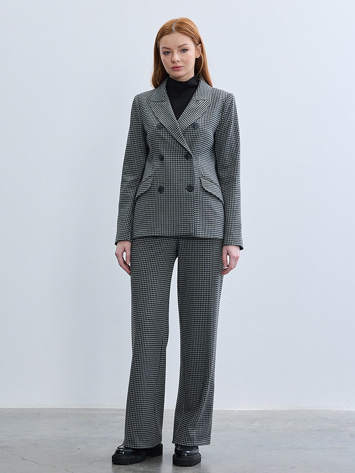 BGN Blezer w kolorze szaro-czarnym rozmiar: 40