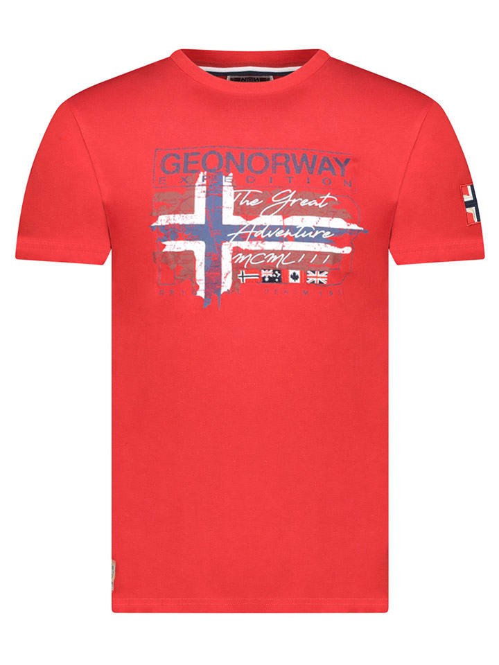 Geographical Norway Koszulka "Jrusty" w kolorze czerwonym rozmiar: XXL