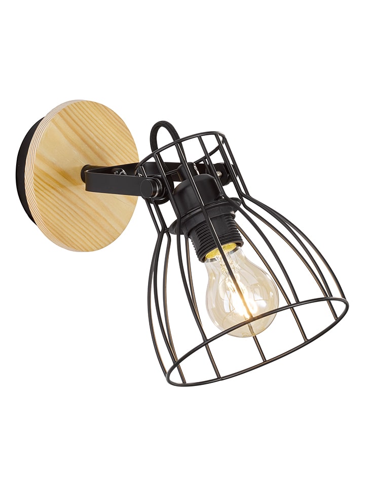 FISCHER & HONSEL Lampa ścienna "Die" w kolorze czarnym - 27 x 23 x 16 cm rozmiar: onesize