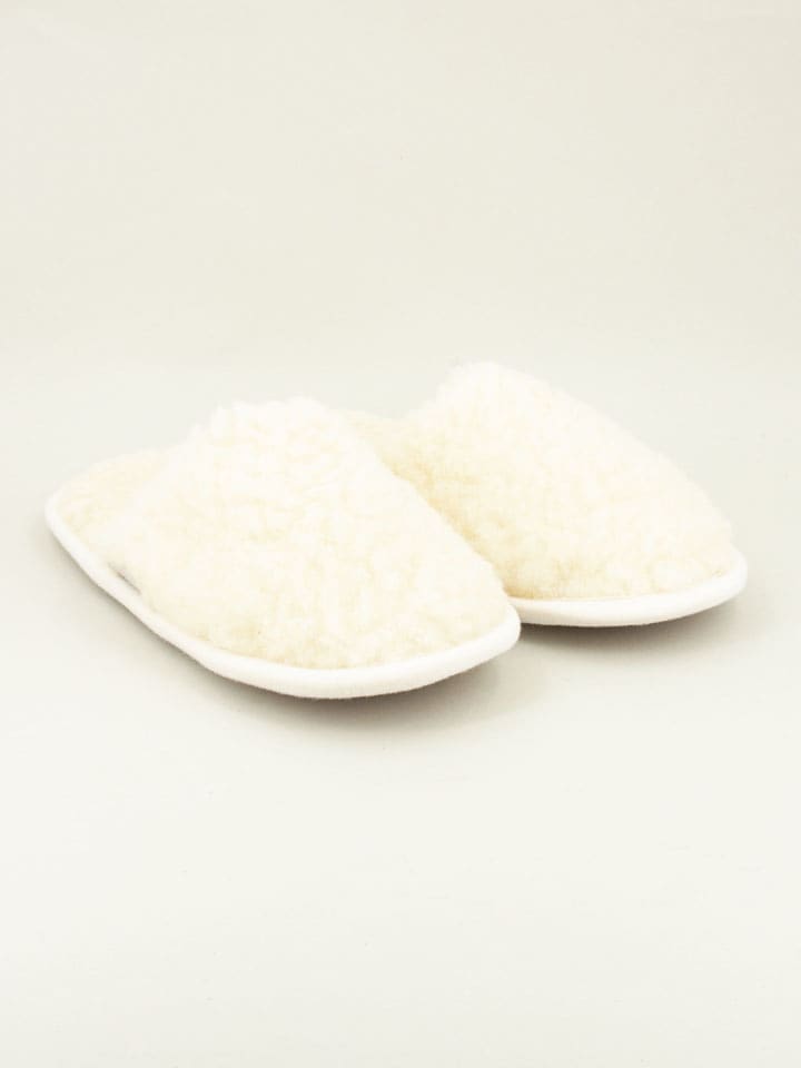 kitz pichler Kapcie "Curly" w kolorze kremowym rozmiar: 40/41