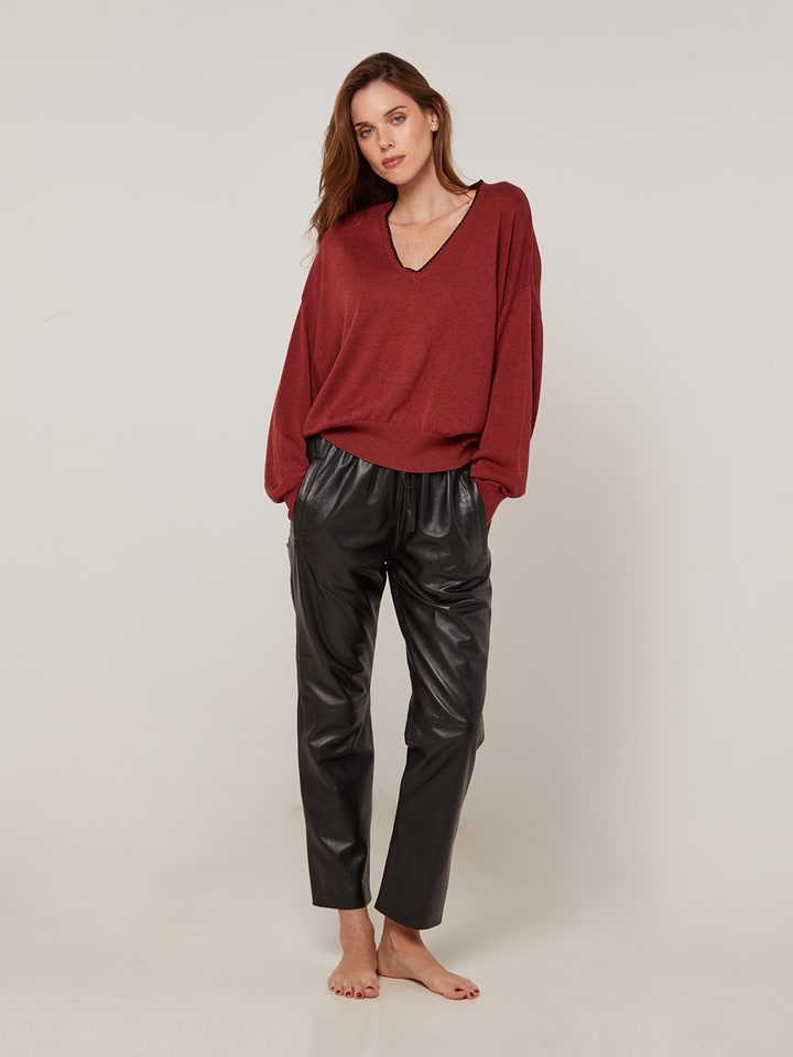 Rodier Sweter w kolorze bordowym rozmiar: M