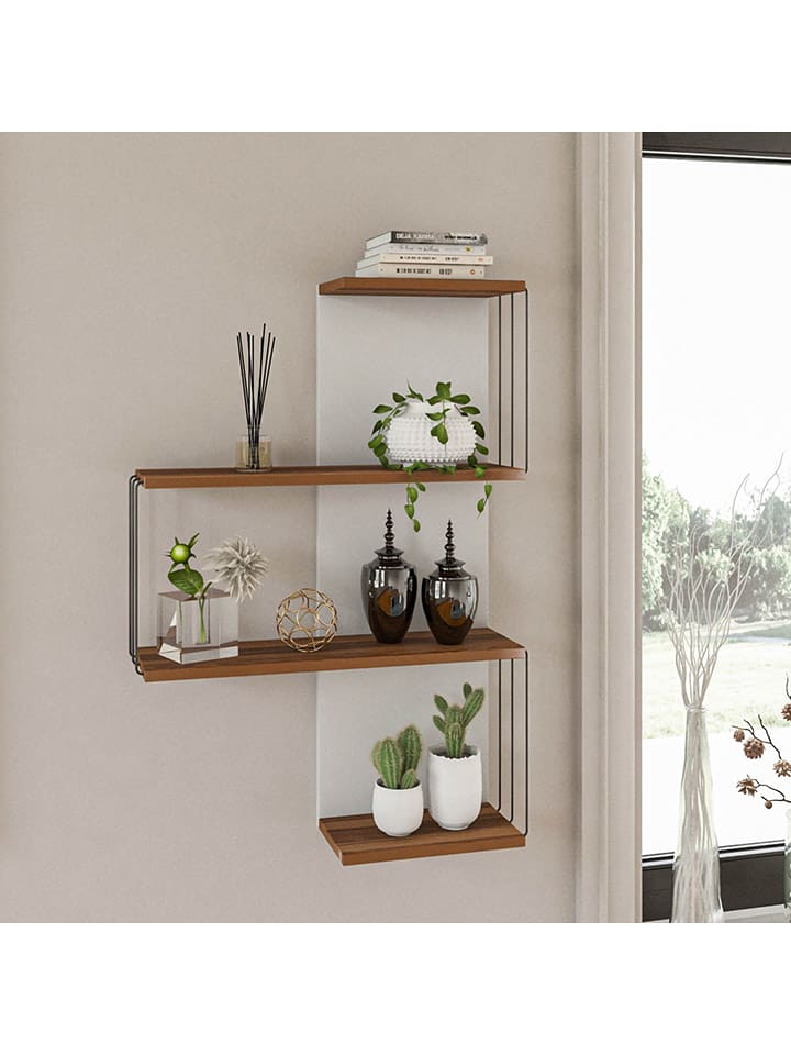 Scandinavia Concept Regał ścienny w kolorze brązowym - 64 x 96 x 19 cm rozmiar: onesize