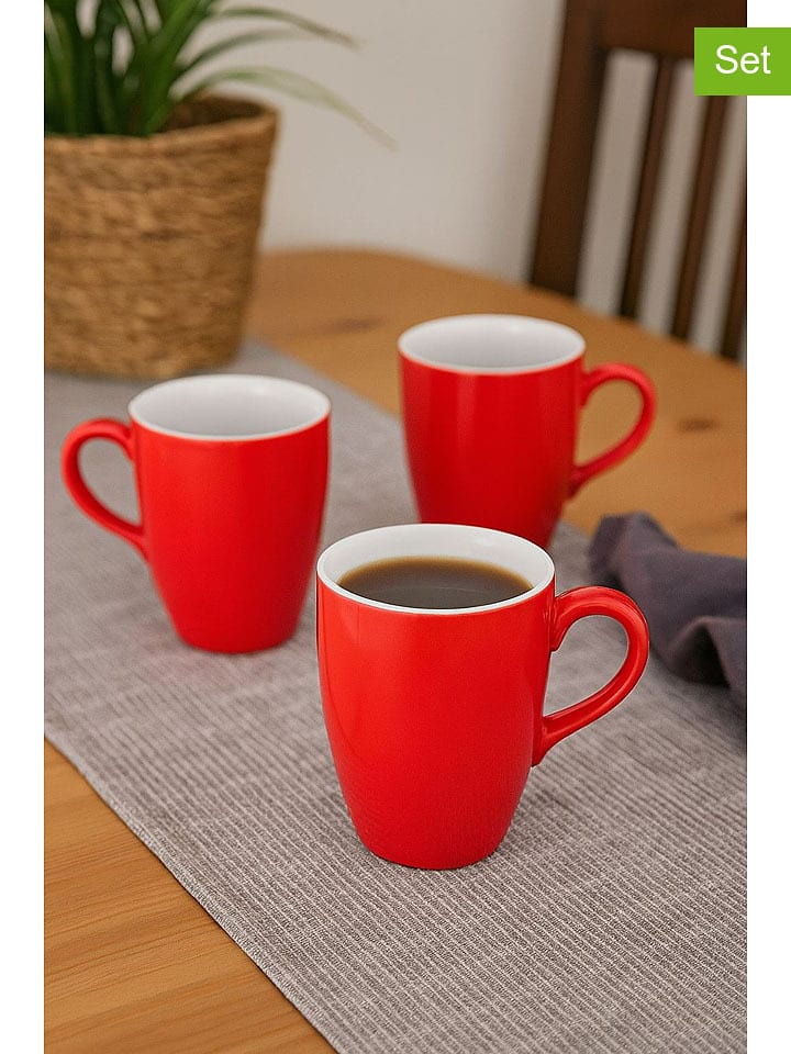 Violeta Home Kubki (6 szt.) w kolorze czerwonym do kawy - 240 ml rozmiar: onesize