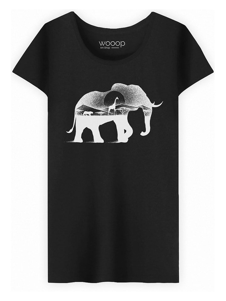 WOOOP Koszulka "Wild Africa" w kolorze czarnym rozmiar: XL